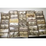 A quantity of C19th stereoscopic viewer photographs of Fiji, Japan and India