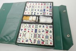 A mahjong set in carry case