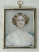 (Hugh) Lionel Heath (British, 1871-1938), a portrait miniature of 'A Lady', c.1905, signed recto,