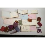 A quantity of autograph albums, miniature books and diaries, 1920s-1960s