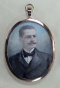 Charles Turrell (British, 1846-1932), a portrait miniature of 'A Gentleman', signed and dated 1896