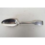 A George II Irish silver serving spoon, by M.C., Dublin, 1773, hallmarked, 8½" long, 75 grams