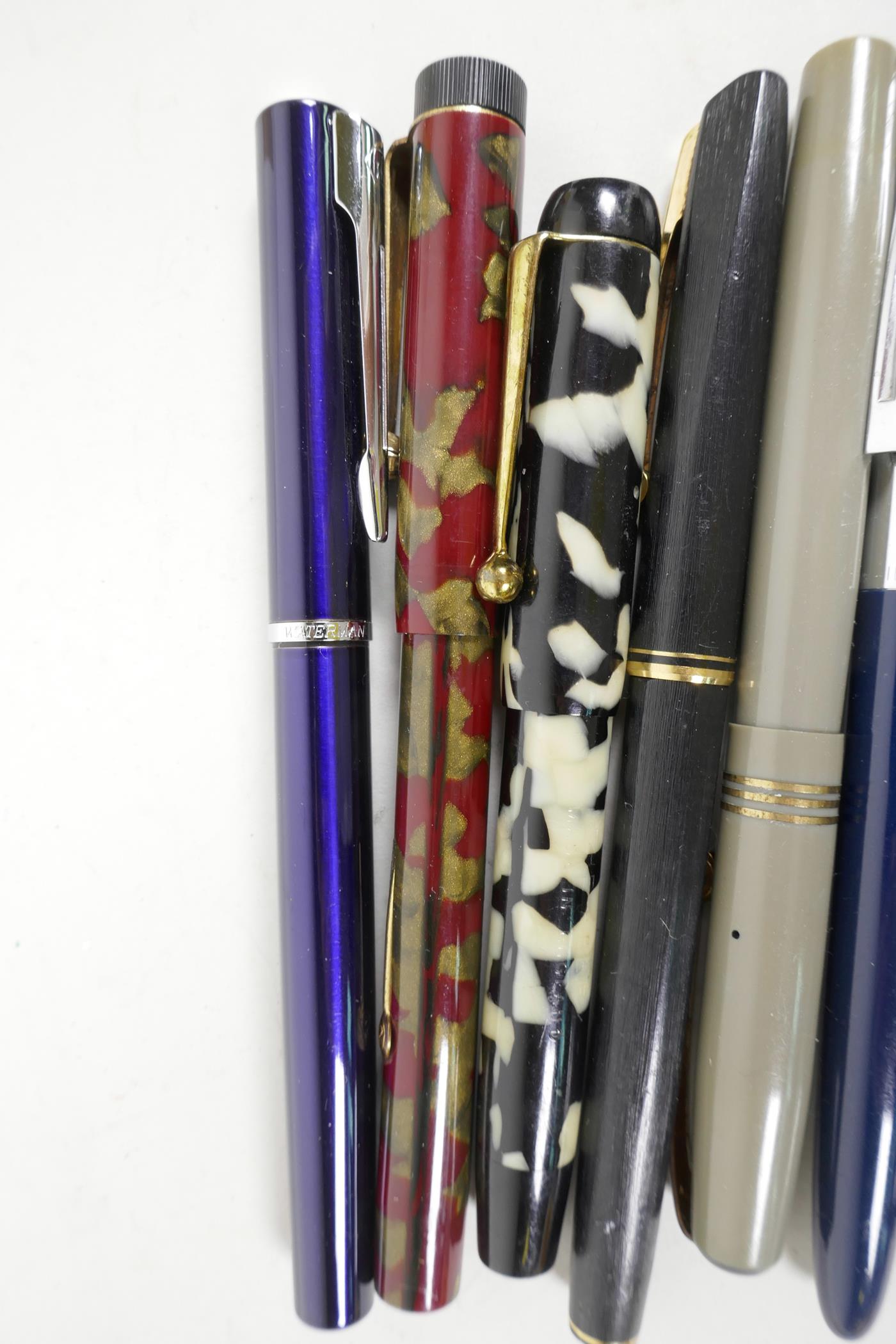 Ten fountain pens including vintage Parker, Rex, Abbe - Image 2 of 5