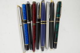 Ten Waterman fountain pens