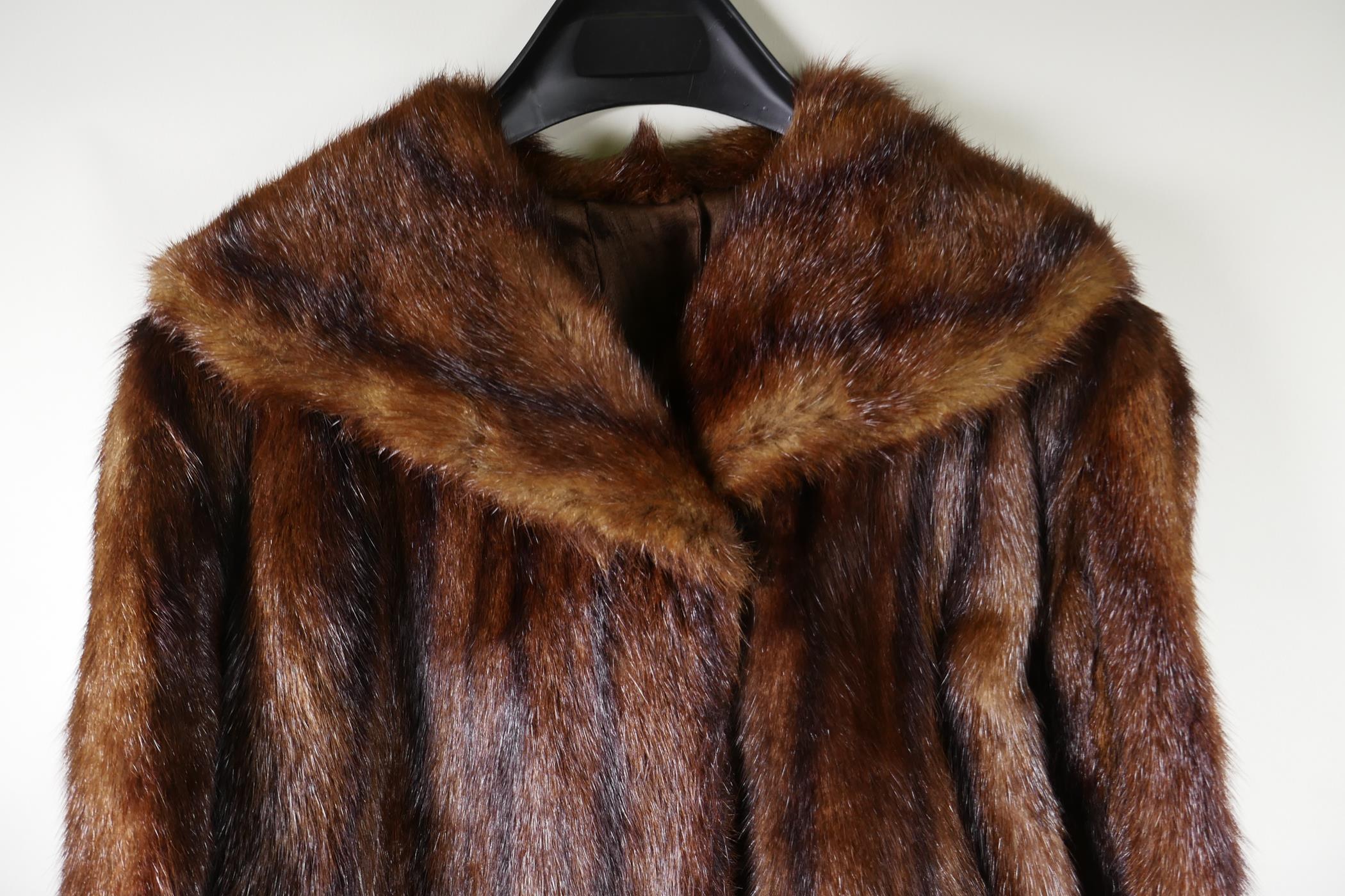 A vintage full length fur coat - Image 2 of 2