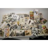 A quantity of early post cards including WWI, African topographical, bull fighting, The Beatles,