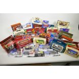 forty five boxed die cast model vehicles, from Matchbox, 'Models of Yesteryear', Corgi etc
