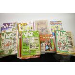 A quantity of Viz magazines together with a 1920 Young Britain comic and a 'The Number 2000 Beano'