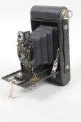 A Kodak Autographic Brownie No.2 folding camera, 6½" long