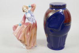 A Royal Doulton figurine, 'Judith' HN2089, 7½" high, together with a Wade for Williamson and Magor