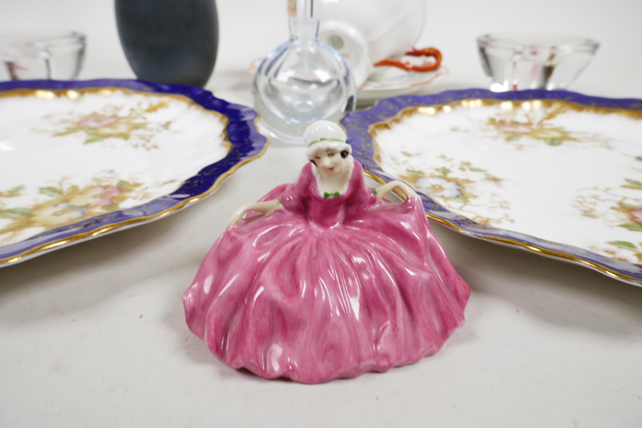 A quantity of decorative pottery, porcelain and glassware including a small Royal Doulton - Image 3 of 4