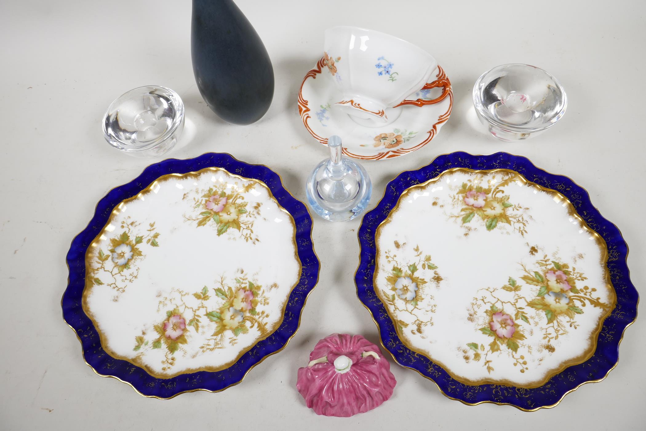 A quantity of decorative pottery, porcelain and glassware including a small Royal Doulton - Image 2 of 4