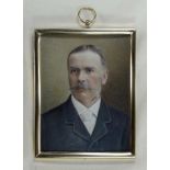 Winifred Hope Thomson (British, 1863-1944), a portrait miniature of 'A Gentleman' c.1890, signed