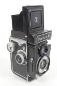 A Yashica-E twin lens reflex camera