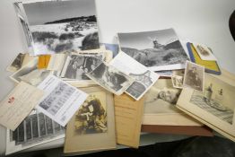 Social history, a large box of photographs, ephemera etc