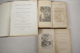 Volume 3 of Precedents of Proceedings in the House of Commons 1796, back cover missing, together