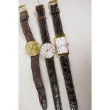 Three gentleman's Michael Herbelin automatic wristwatches