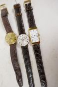 Three gentleman's Michael Herbelin automatic wristwatches