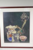 Charles Rennie Mackintosh, The Grey Iris, still life print, 17" x 20"