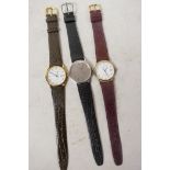 A vintage Certina Jubile wristwatch together with two Certina quartz watches (3)