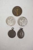 A collection of shooting medallions for the 'Territorial Army Rifle Association', 'N.R.A.' etc, with