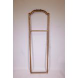 A French gilt Trumeau style screen panel frame, 21" x 7½"