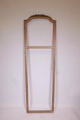 A French gilt Trumeau style screen panel frame, 21" x 7½"