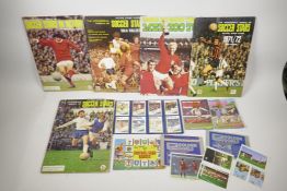 A quantity of 1960s/70s football ephemera to include: 'The Wonderful World of Soccer Stars picture