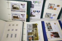 A quantity of stamp albums, including Maltese stamps, Commonwealth stamp sheets, autographed first