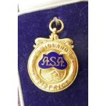 A 9ct gold ASA Midland district medallion, 10 grams