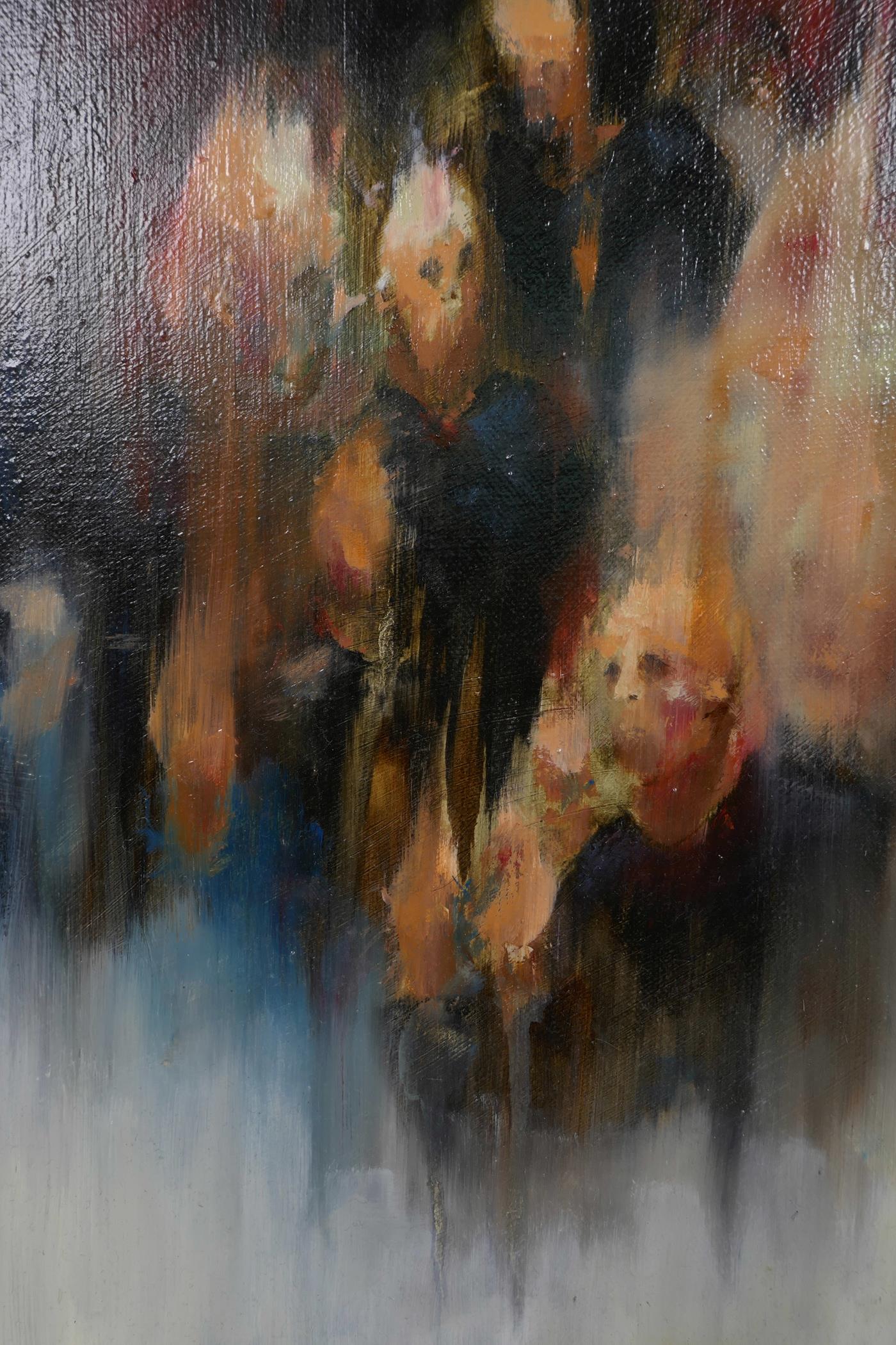 Will Blunt (British, b.1993), 'Into the Light' c.2018, signed verso, oil on canvas, 16" x 12" - Image 4 of 6