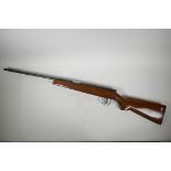 A vintage .177 calibre air rifle with side pump action, 41" long