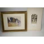 Dorothy Sweet, a limited edition etching of Cheney Court, Winchester, signed in pencil, 5½" x 9½",