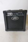 A Peavey Max 126 practice amp, 11½" high