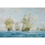 Peter G. Power, The Mary Rose Henry Grace a Dieu, lithoprint, 29" x 16"