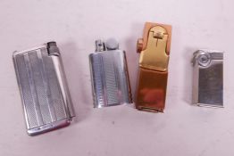 A collection of lighters to include Transfo, Mackie Light, Dandy and Quercia Crillon 1st Pocket