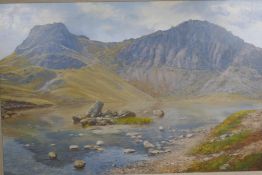 Arthur T. Blamires, 'Harrison Sickle', lakeland scene, signed, oil on board, 20" x 30"