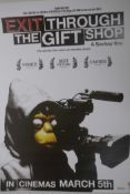 After Banksy, Exit Through the Gift Shop', film poster, 16½" x 23½"