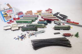 A collection of Hornby Dublo engines, rolling stock and track