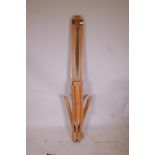 A Daler Rowney artist's folding easel, 62" high