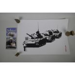 Banksy, Golf Sale, replica limited edition screen print by 'The West Country Prince', 'Banksy