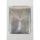 An early C20th Russian silver cigarette case, 3½" x 4½", 250 grams