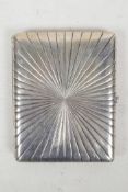 An early C20th Russian silver cigarette case, 3½" x 4½", 250 grams