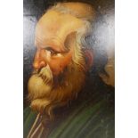 Guille(?), (Continental, C19th), a religious gentleman, signed indistinctly lower right, oil on
