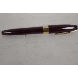 A Sheaffer fountain pen for men, MK5, with 14ct gold nib