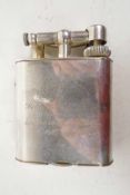 A Dunhill Giant table lighter, silver plated with inscription, c1959