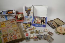 A large collection of matchboxes and matchbox labels from across the world, dated early C20th onward