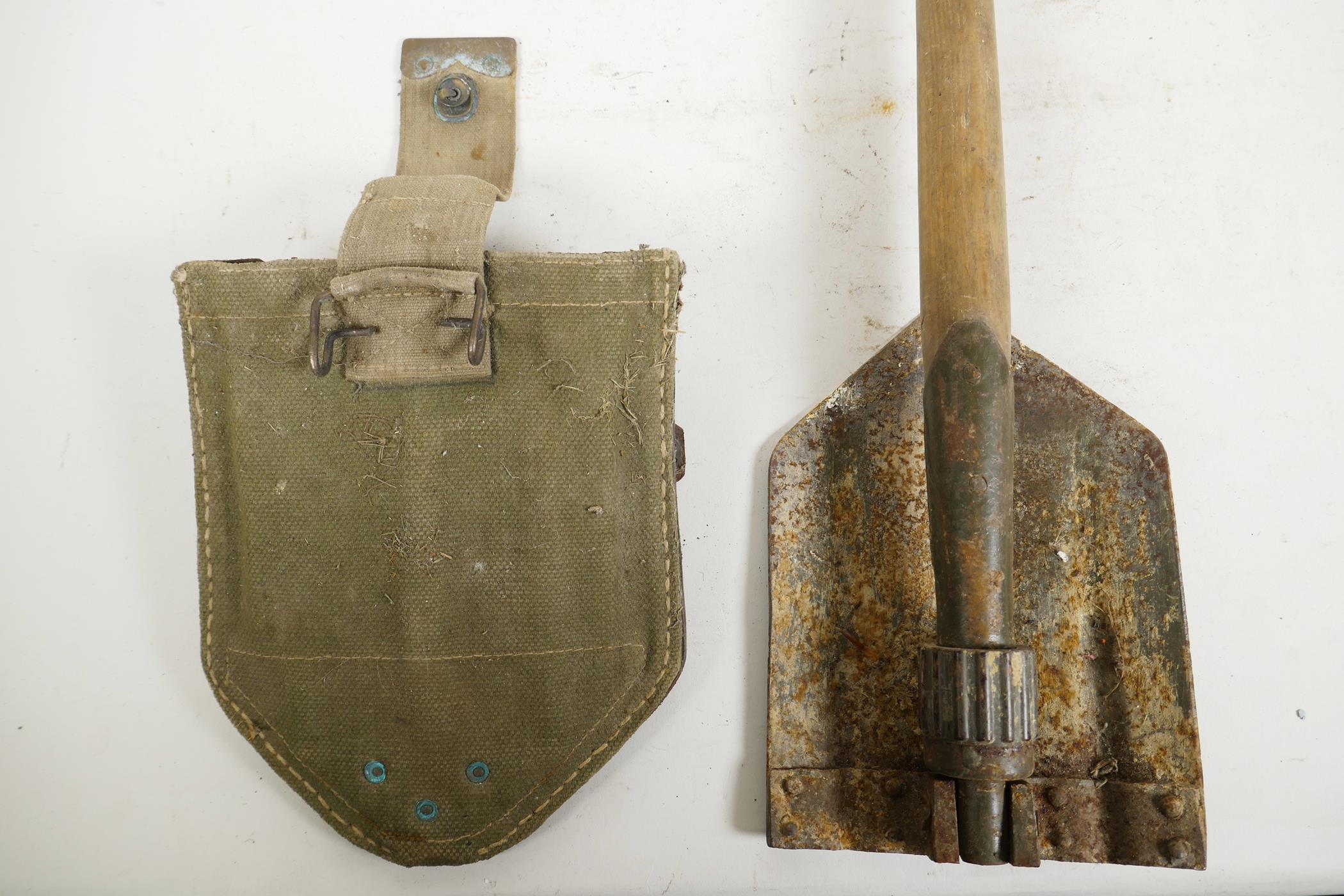 A Russian Special Forces military issue folding shovel, from the 'Vityaz', a unit of the Ministry of - Image 4 of 8