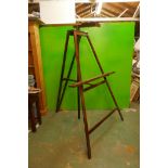 A mahogany artist's easel, 73"