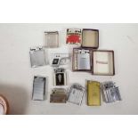 Various pocket lighters, a Supersnap, Benlow, Monopol, Ronson, Pistol shaped and others